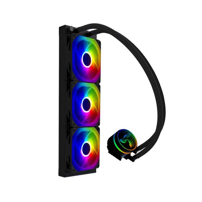 Computer 360 Water Cooling Braided Duct Sea View Room Shenguang Synchronization ARGB Computer Cooling Chassis Fan 12cm