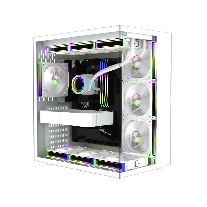 Prism-JM2 Triple Wireless Splicing Building Blocks ARGB Fan RGB Lighting Effect 5V Compatible With Infinite Mirror Temperature Control Shenguang Synchronization