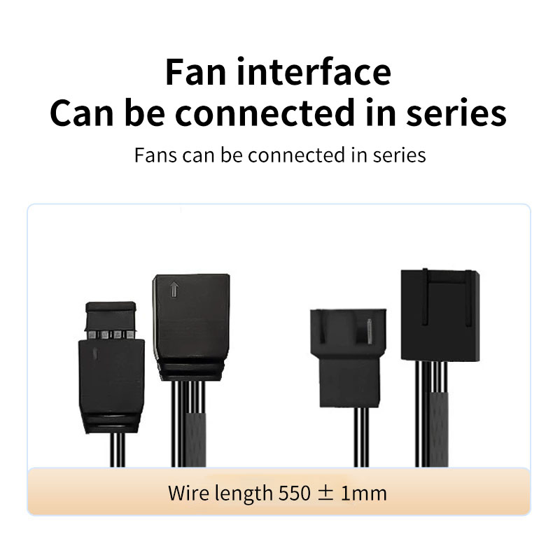 Full Side Mirror, Thousand-Layer Mirror Glow, ARGB Fan, RGB Lighting Effect, 5V Compatible, Infinite Mirror, Temperature Control, Divine Light Synchronization