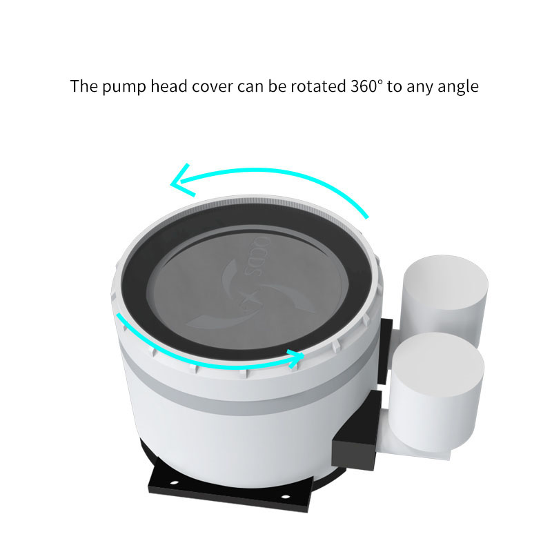 Computer 360 Water Cooling Braided Duct Sea View Room Shenguang Synchronization ARGB Computer Cooling Chassis Fan 12cm