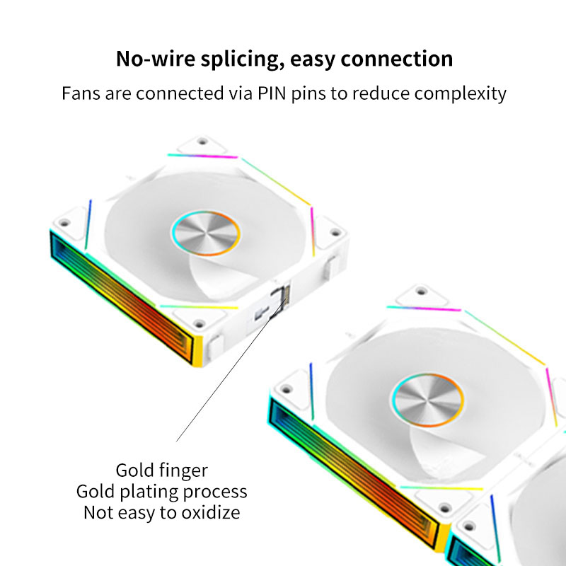 Prism-JM2 Triple Wireless Splicing Building Blocks ARGB Fan RGB Lighting Effect 5V Compatible With Infinite Mirror Temperature Control Shenguang Synchronization