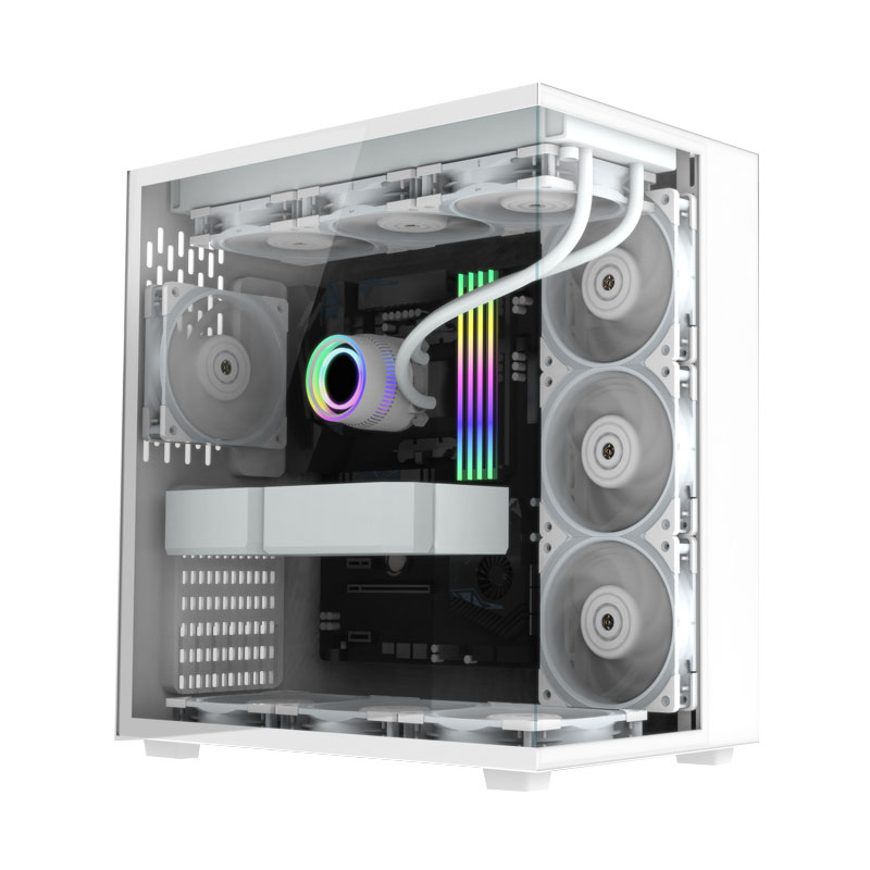 Water-Cooled Cpu High-Performance FDB12vPWM4pin Intelligent Temperature Control Desktop Chassis Heat Dissipation High Wind Pressure Chassis Fan