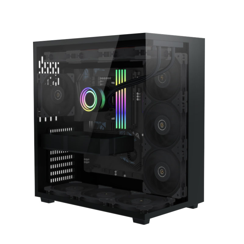 What specific impact does the installation direction of a desktop chassis fan have on its heat dissipation efficiency?